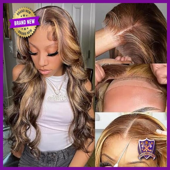 26 Inch Glueless Human Hair Wig 180% Density Body Wave Pre Plucked main image 5